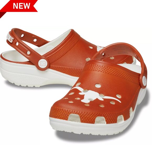 🌷Crocs Texas Longhorns Classic Clogs🌷 - Picture 1 of 4